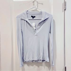 J Crew Collared Long Sleeve Top